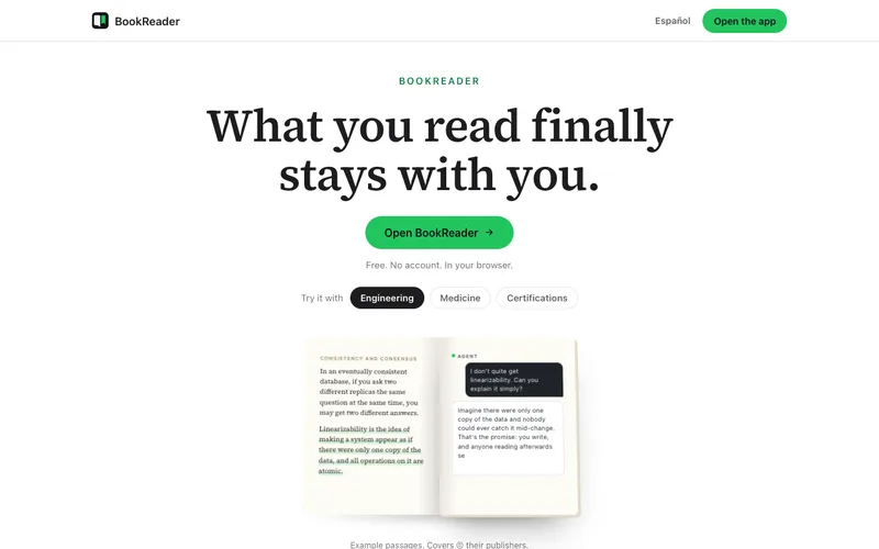 Portada de Bookreader