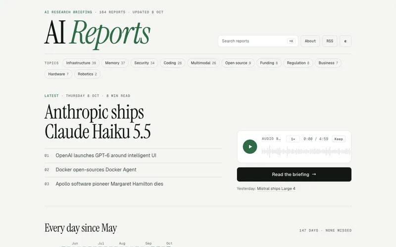 Portada de AI Reports